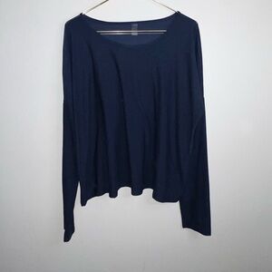 Beyond Yoga Deep Blue Long Sleeve Top
